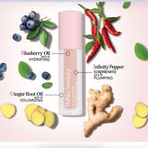 Polite Society B.I.G. MOUTH Lip Plumping Oil Gloss NEW IN BOX